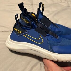 Nike Kids Blue and Yellow Sneakers